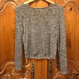 Grey Long Sleeve Top Size Large (H&M)